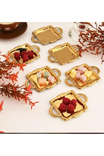 LİLA HOME 6 ΤΕΜΑΧΙΑ ΧΡΥΣΟ ΠΡΟΒΟΛΕΙΣΤΕΡΑ ΤΕΤΡΑΓΩΝΟ ΜΙΝΙ