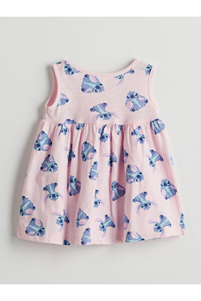 LC Waikiki Lilo & Stitch Baskılı Kız Bebek Elbise 2'li
