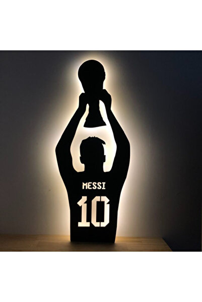 neonx Lionel Messi Dünya Kupası Temalı Ahşap Tasarm