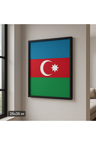 ünalgrup يمكن علم أذربيجان 25*35* ورقة مزخرفة