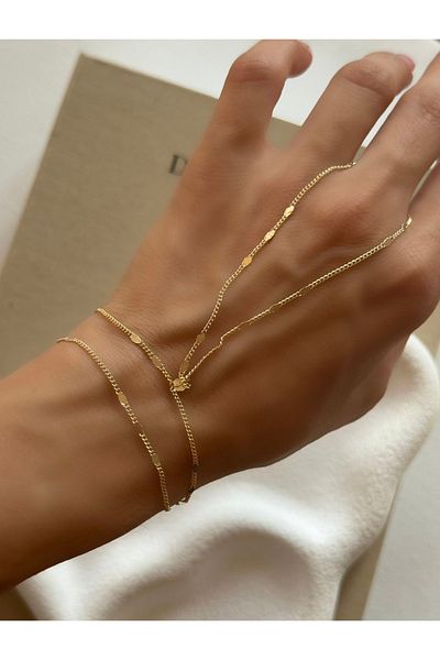 Twinssis Accessories Gold Sequin Chain Şahmeran
