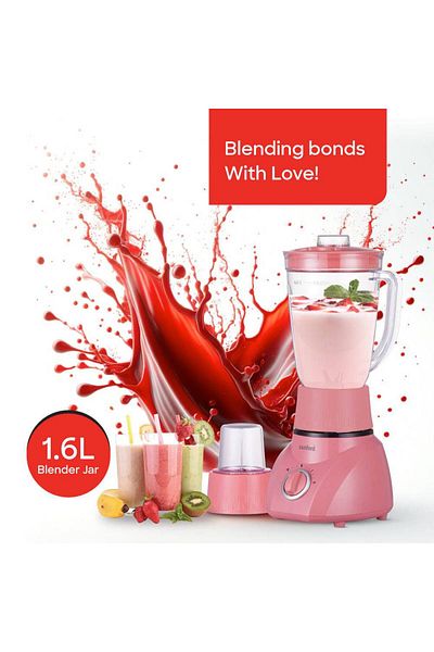 Sanford Sanford 2-in-1 Blender and Grinder, 1.6L, 400W, Stainless Steel Blades, with Pulse Function