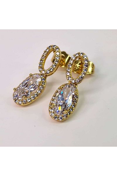My Bijoux Cercei placati cu aur Emilia White