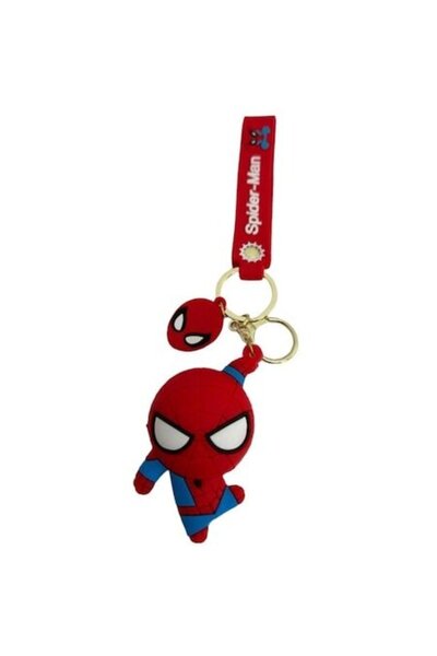 SPIDERMAN Figurină breloc, roșu-alb-albastru, 4 cm