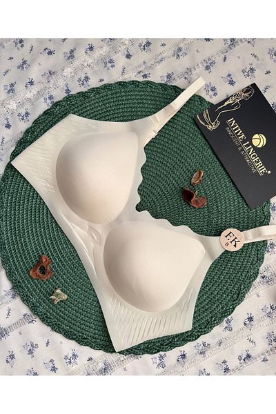 İntive Lingerie Layla Imported Ice Silk (Ice-Silk) Ultra-Thin Comfortable Breathable Invisible Laser Seamless Bra