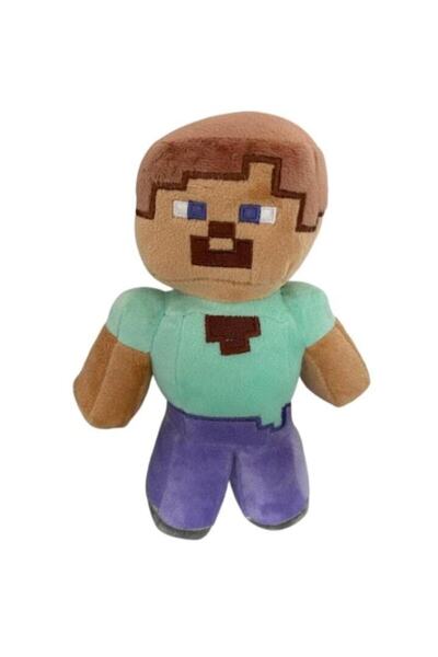 MINECRAFT Plush Toy, Steve, 25 cm, Purple/Aquamarine