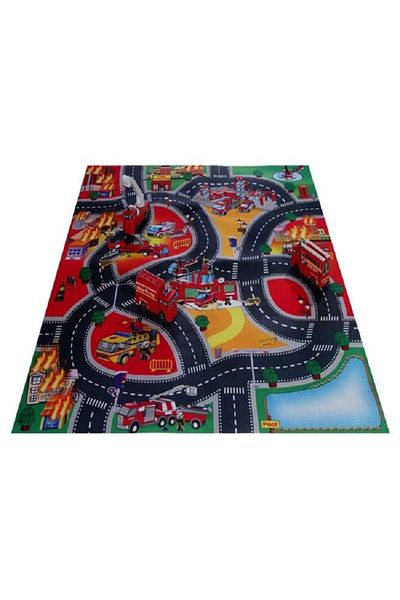 OEM Children's mat, size 80x70cm, Fire trucks