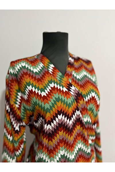 ShopX Yazlık Viskon Namaz Elbisesi – Uzun, İç Göstermeyen, Rahat ve Şık Kruvaze Model