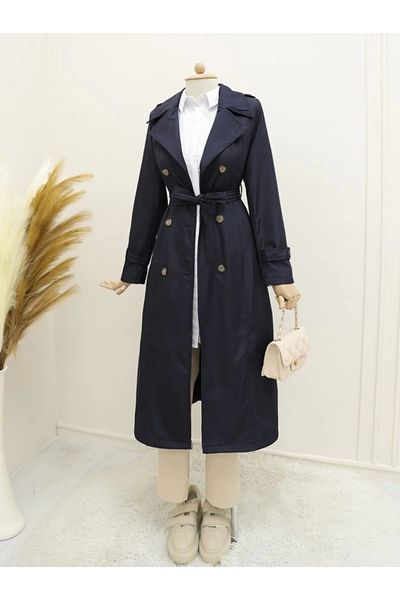 nedo7 Lined belted trench coat -laci