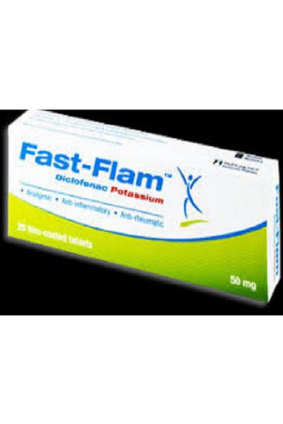 JAMJOOM PHARMA FAST-FLAM 50MG 20FILM-COATED TABLETS