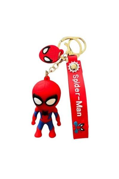 SPIDERMAN Figurină breloc Spider-Man, roșu-albastru, 6 cm