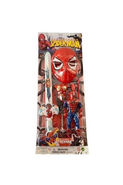SPIDERMAN Set: Figurine With Led Lights, Sword, Mask And Accessories, Multicolor