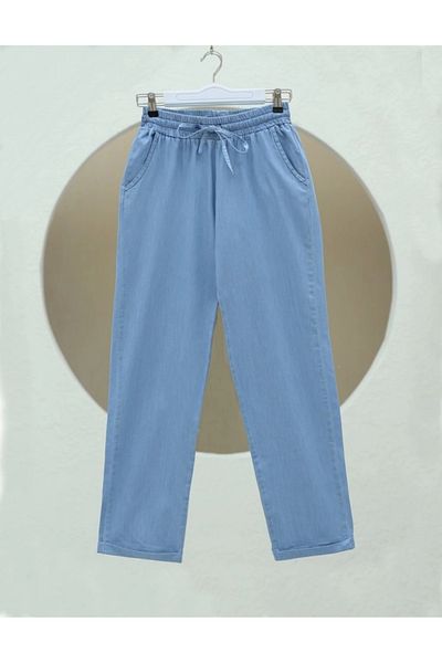 nedo7 Double Leg Washed Soft Jeans - Ice Blue