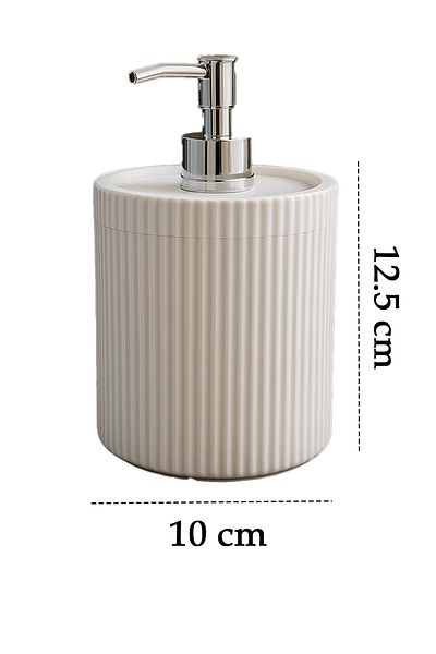DOVİHOME 700ml XL Πάγκος Λευκό Διακοσμητικό Μπάνιου Κουζίνας Δοχείο υγρού σαπουνιού Μπάνιου Κουζίνας Απορρυπαντικό