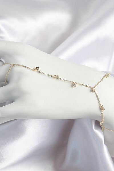 norsary Brass Zircon Stone Dangle Model Gold Color Women's Shahmeran