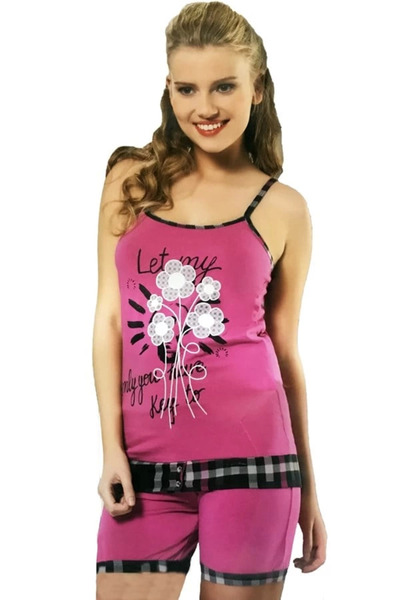 kapsulavm Γυναικείο εμπριμέ σορτς HMD 40014