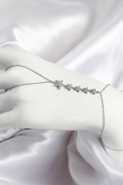 Clariss حجر الزركون النحاسي نموذج النجمة فضي اللون للنساء شاهمران