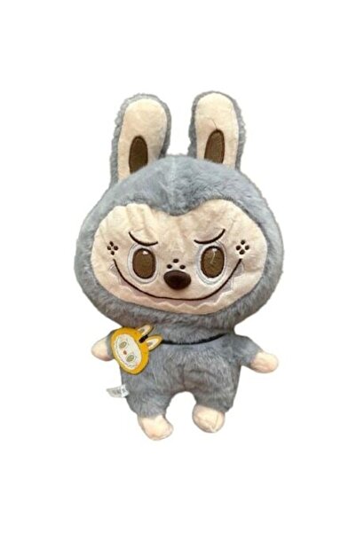 OEM Figurină De Pluș Labubu, Moale Și Pufoasă, Gri, 35 Cm
