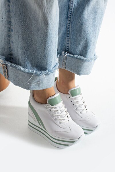 Leyna Women's Internal Hidden Heel Sneakers Height [10] cm