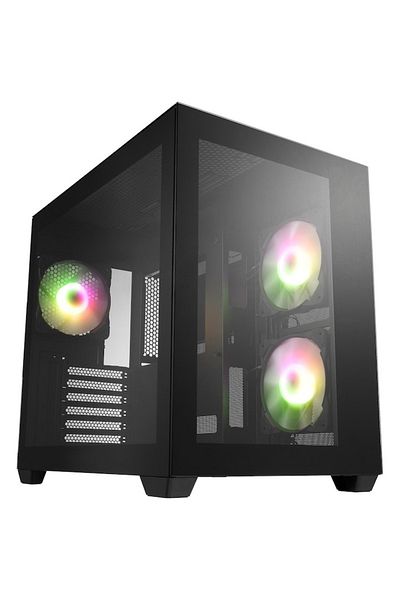 FSP Carcasă CMT380 B, ATX Mid Tower