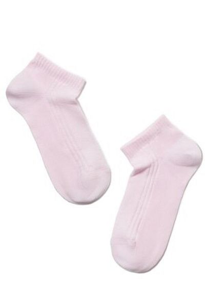 Conte Elegant Sosete scurte dama bumbac, Conte Elegant CLASSIC 016, Roz deschis, 38-39