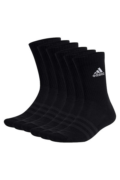 adidas , Set of long unisex socks - 6 pairs, Black, 43-45
