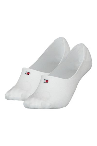 Tommy Hilfiger Set de sosete foarte scurte - 2 perechi, Alb, 35-38