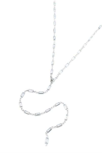 MBB ETİCARET Stone Y Necklace - Silver