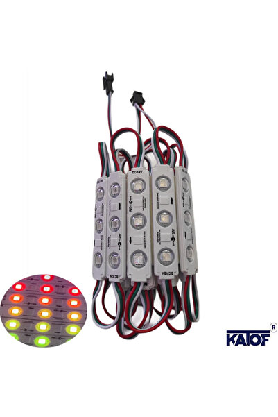 KARAKÖY LED SHOP 12VOLT 5050SMD IP65 WS2811 RGB Pixel Modül Led 1.5W (20 ADET)