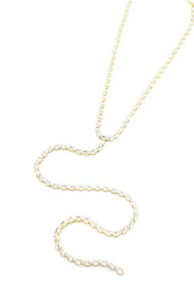 MBB ETİCARET Stone Y Necklace - Gold