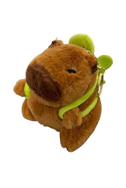 Squizz Toys Breloc jucărie Mini Capybara, maro și pufos, 10cm