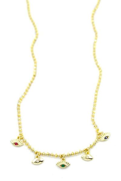 MBB ETİCARET Eye Necklace - Gold
