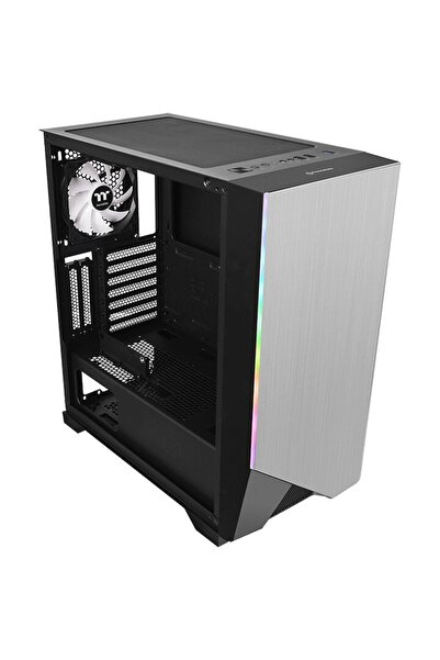 THERMALTAKE Carcasă H550 TG ARGB, Tower central, ATX, fără sursă de alimentare, argintie