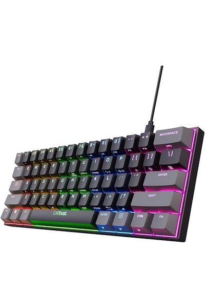 Trust Gaming Mechanical Keyboard GXT867 ACIRA 60%, RGB Lighting, Programmable, Red Outemu Switch, 1.