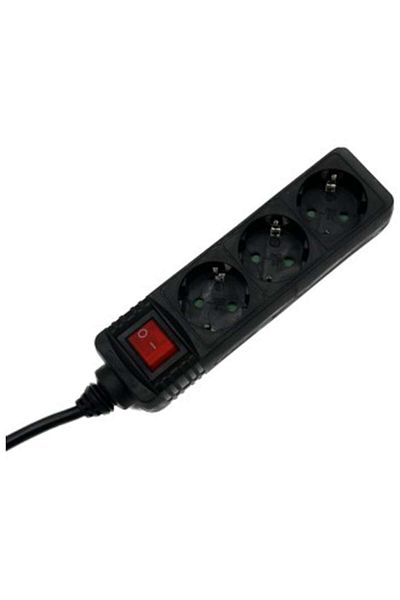 Hama Prelungitor R9223806, cu întrerupător, 3 prize, H05VV-F3G1.5, 3m, Negru