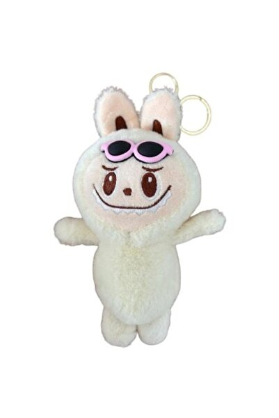 OEM Breloc Figurină De Pluș Labubu, Moale Și Pufoasă, Albă, 18 Cm