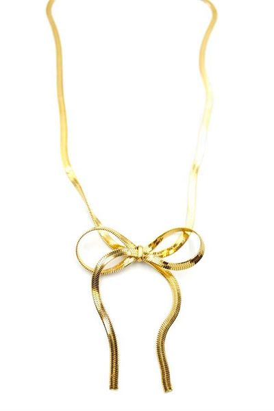 MBB ETİCARET Bow Necklace - Gold