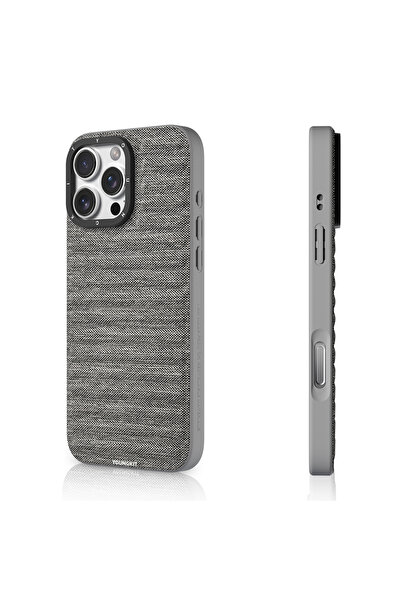 Youngkit iPhone 16 Pro Max Uyumlu Kılıf M-safe Şarj Özellikli Canvas Serisi K...