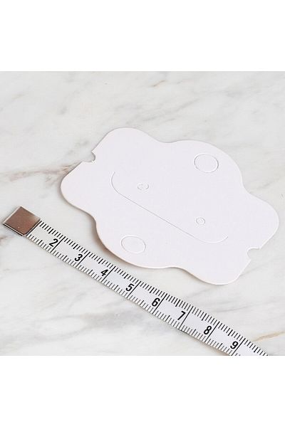 MBB ETİCARET Loren 25Pcs White Jewelry Necklace Card