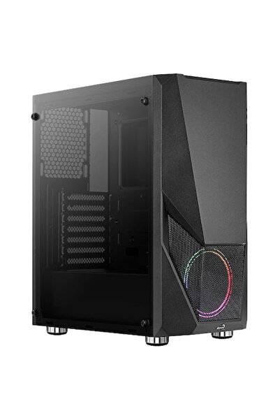 AEROCOOL Zauron FRGB Case, Mid-Tower, No PSU, ATX, Black