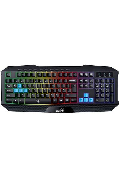 GENIUS Tastatură de gaming Scorpion K215, iluminare din spate curcubeu
