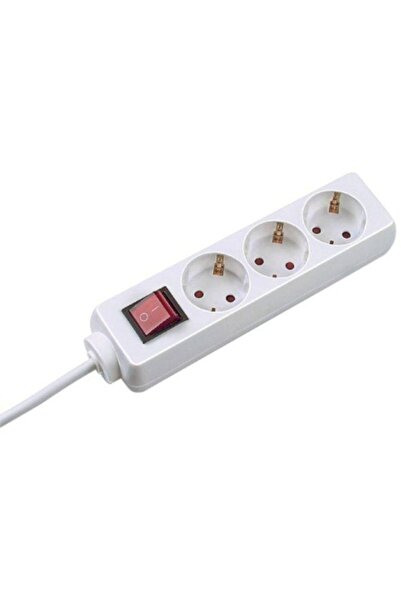 Bachmann SELLY Power Strip 3842045, 3 Sockets, 5m Cord, White