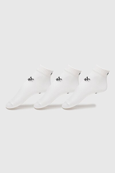 Puma , Set of short unisex cotton blend socks with logo - 3 pairs, Black, Optical White, 39-42 EU
