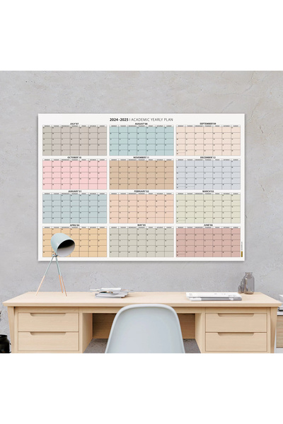 bi'aldım 2025 - 2026 Akademik Duvar Takvimi, TEMMUZ Başlangıçlı, 2025 - 2026 Academic Wall Calendar