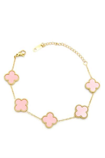 MBB ETİCARET Vc clover bracelet - pink