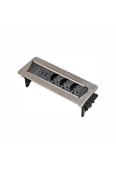 Brennenstuhl Ενσωματωμένη υποδοχή τροφοδοσίας USB, τριπλή H05VV-F 3G1.5, 2 μέτρα