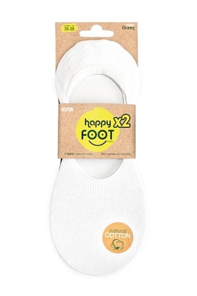 Agiva Set 2 perechi de șosete pentru femei, Agiva, bumbac, alb/negru, mărime EU 35-38