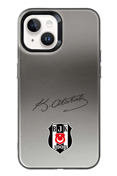 Beşiktaş iPhone 13 Uyumlu ATA İmza Arma Premium Lisanslı Telefon Kılıfı
