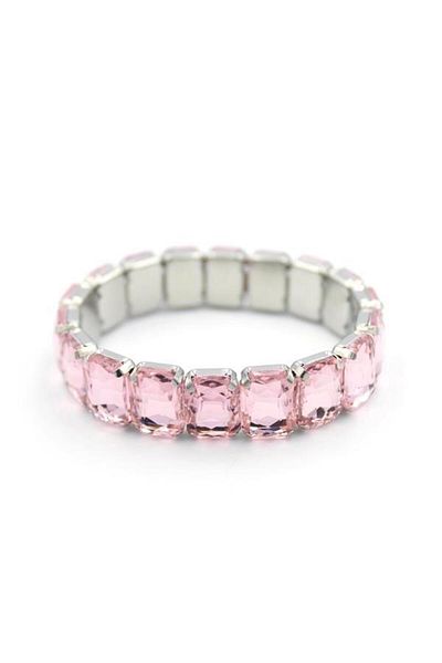 MBB ETİCARET Elastic Stone Bracelet - Pink