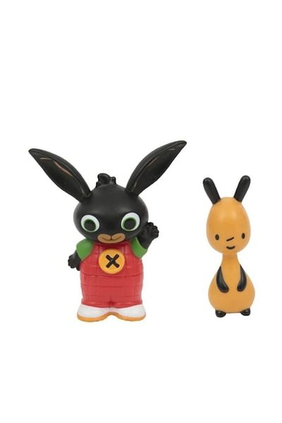 OEM Set of 2 Figurines, Bing Bunny and Flop, multicolor, 7 cm